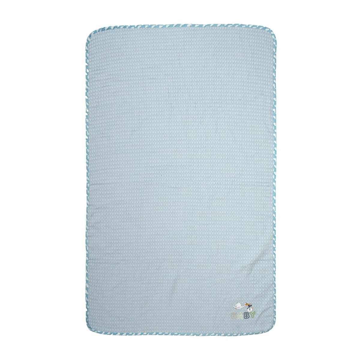 Κουβέρτα Πικέ Κούνιας (100x160) Dimcol Stork 191 Sky Blue