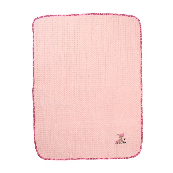 Κουβέρτα Πικέ Κούνιας (100x160) Dimcol Deer 196 Pink