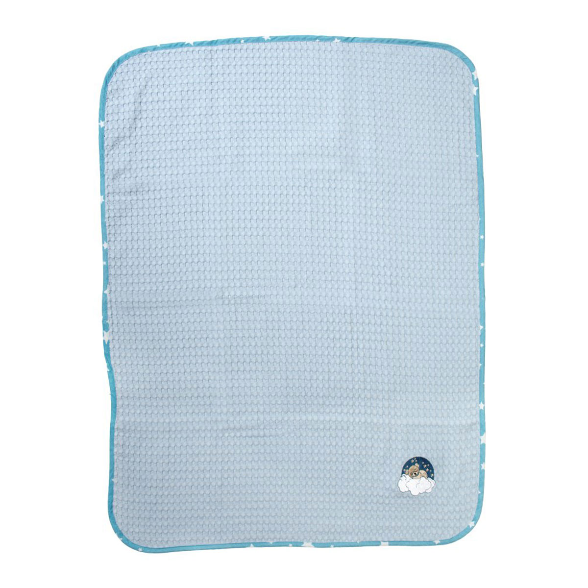 Κουβέρτα Πικέ Αγκαλιάς (80x110) Dimcol Cloudy Bear 175 Sky Blue
