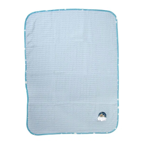 Κουβέρτα Πικέ Αγκαλιάς (80x110) Dimcol Cloudy Bear 175 Sky Blue