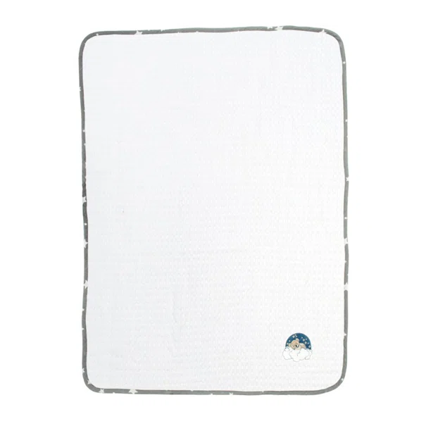 Κουβέρτα Πικέ Αγκαλιάς (80x110) Dimcol Bear 176 White-Grey