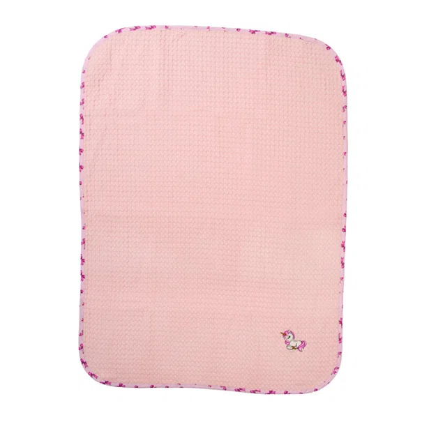 Κουβέρτα Πικέ Αγκαλιάς (80x110) Dimcol Unicorn 187 Pink