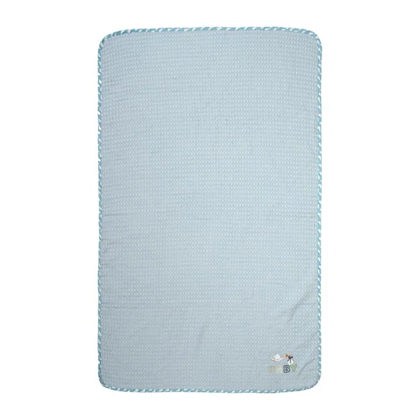 Κουβέρτα Πικέ Αγκαλιάς (80x110) Dimcol Stork 191 Sky Blue
