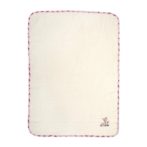 Κουβέρτα Πικέ Αγκαλιάς (80x110) Dimcol Deer 198 Ecru-Pink