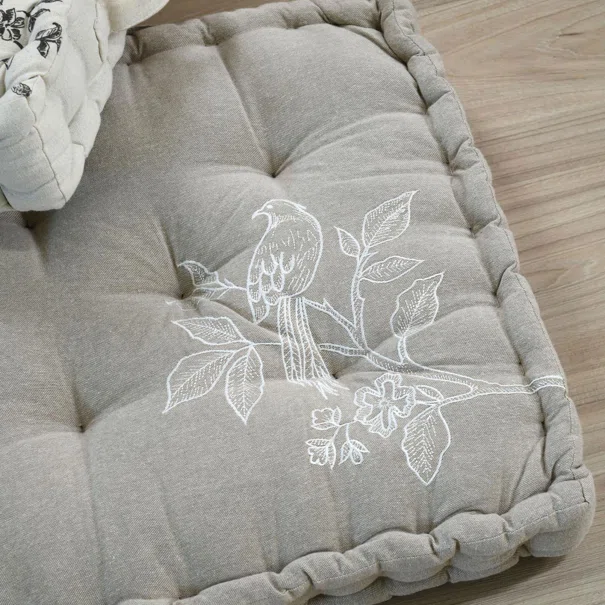 Μαξιλάρα Δαπέδου (45x45x10) S-F Clarine Beige C5D445002