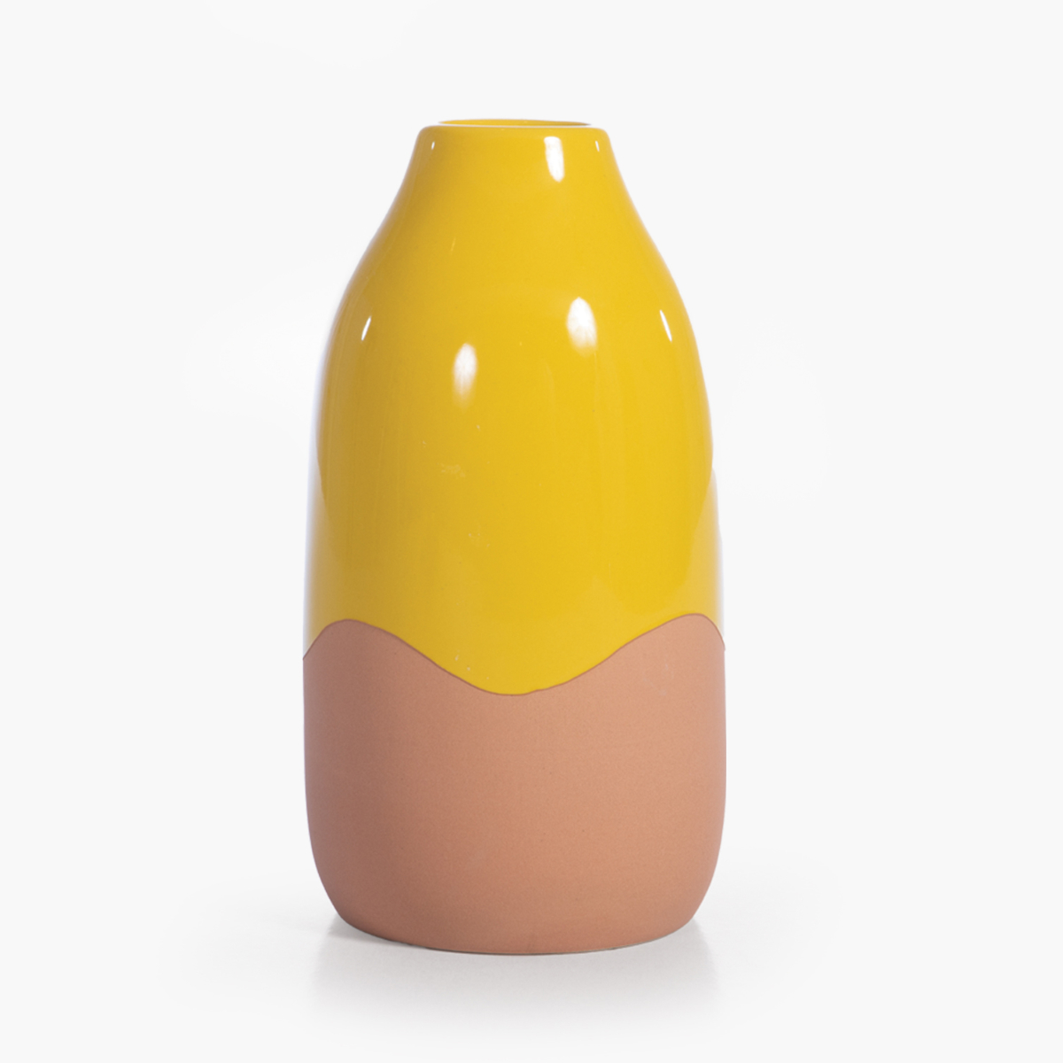 Διακοσμητικό Βάζο (Φ11X21 5) Nef-Nef Homeware Menza Yellow Διακόσμηση Διακοσμητικά Βάζα & Μπουκάλια Κεραμικά Spitishop