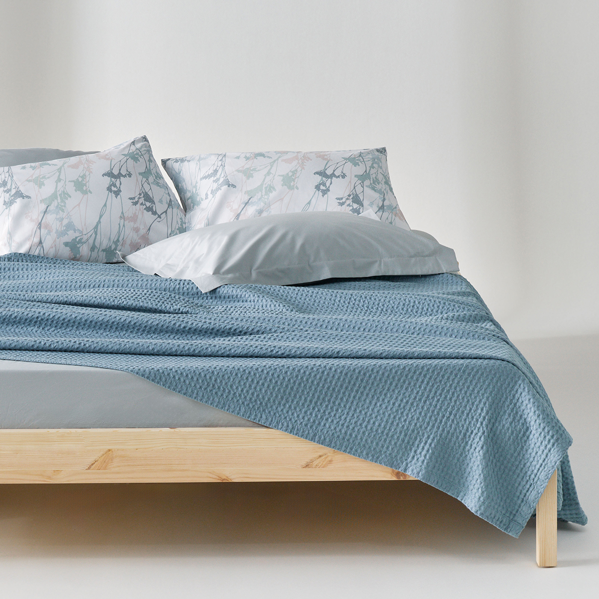 Κουβέρτα Πικέ Υπέρδιπλη (220x240) Kentia Loft Cecilia 19 Blue