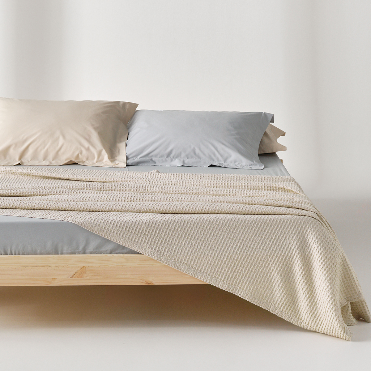 Κουβέρτα Πικέ Υπέρδιπλη (220x240) Kentia Loft Cecilia 26 Beige