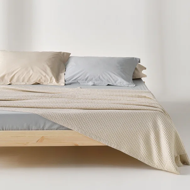 Κουβέρτα Πικέ Υπέρδιπλη (220x240) Kentia Loft Cecilia 26 Beige