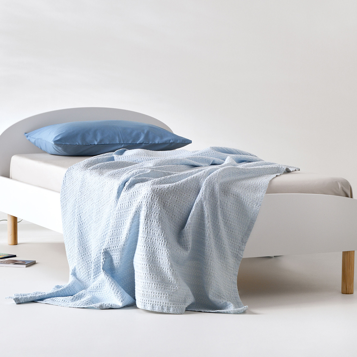 Κουβέρτα Πικέ Κούνιας (100x140) Kentia Loft Emery 19 Baby Blue