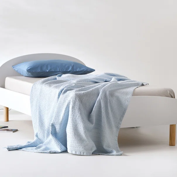 Κουβέρτα Πικέ Κούνιας (100x140) Kentia Loft Emery 19 Baby Blue