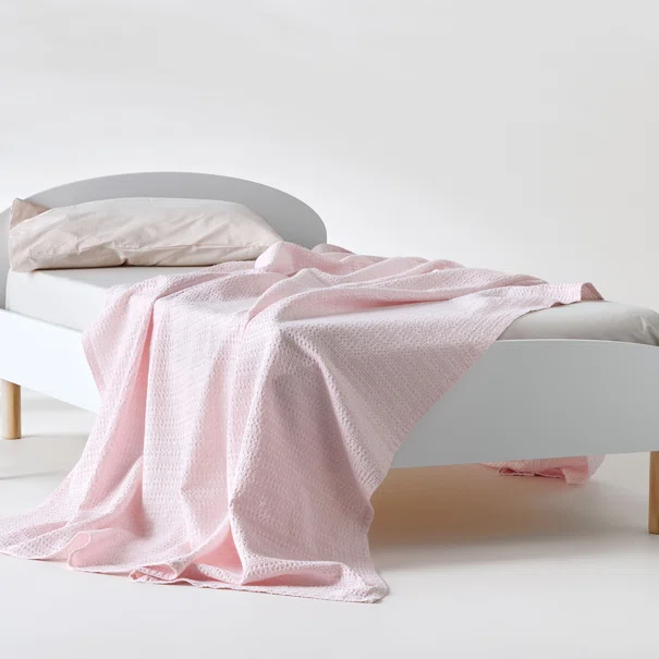 Κουβέρτα Πικέ Μονή (160x240) Kentia Loft Emery 14 Baby Pink