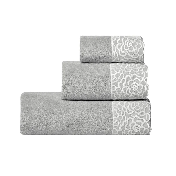 Πετσέτες Μπάνιου (Σετ 3τμχ) Kentia Stylish Starlight 22 Grey 450gsm