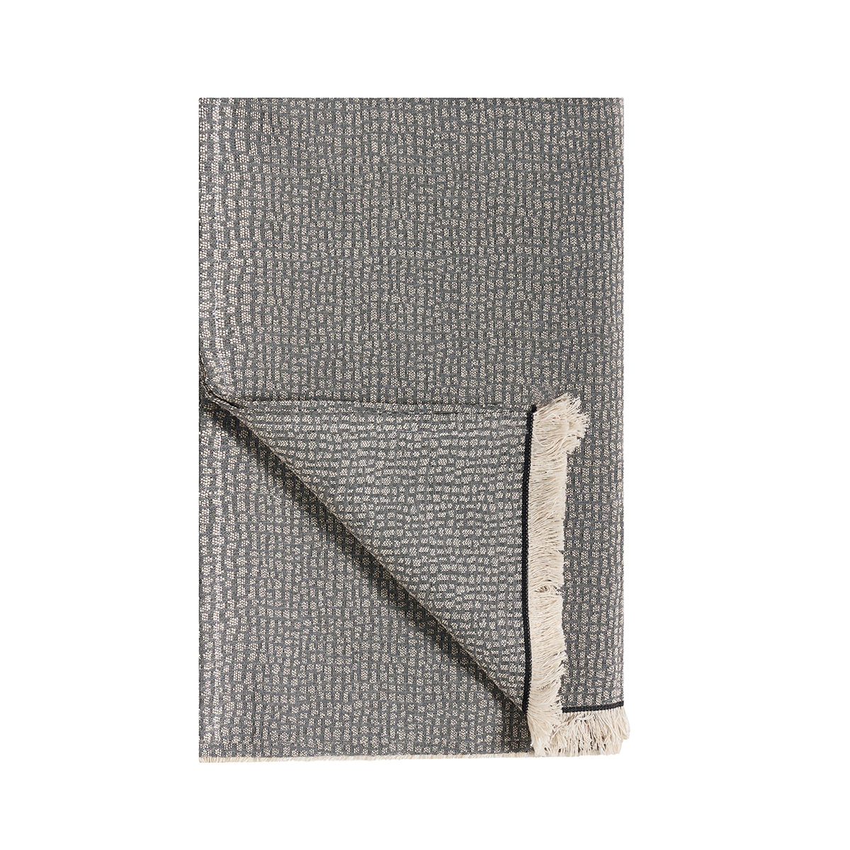 Ριχτάρι Καναπέ Τριθέσιου (180X280) Kentia Loft Serpantine 04 Grey Λευκά Είδη Σαλονιού Ριχτάρια Spitishop