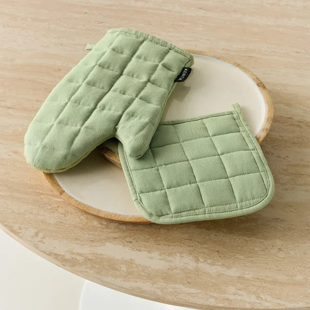 Γάντι + Πιάστρα Κουζίνας (Σετ) Kentia Loft Leilani 10 Green