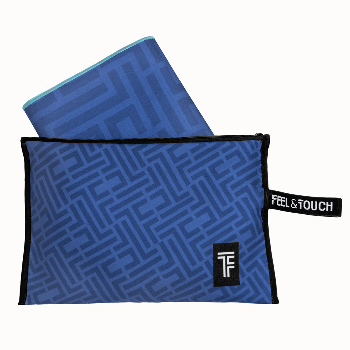 Πετσέτα Θαλάσσης Microfiber 2 Όψεων + Νεσεσέρ Παραλίας (2τμχ) Feel & Touch Motivo 01