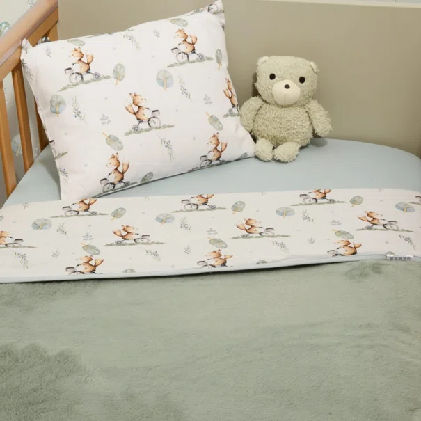 Κουβέρτα Βελουτέ Κούνιας (100x150) 2 Όψεων Baby Oliver Design 423