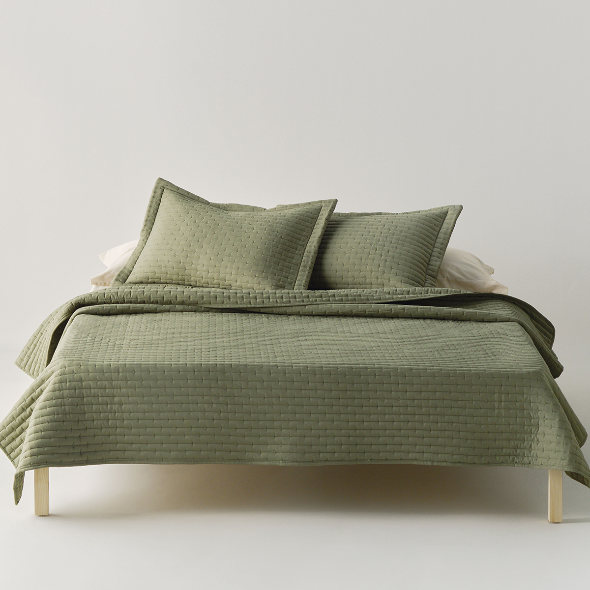 Κουβερλί Υπέρδιπλο (Σετ 220x240) Kentia Loft Mason 02 Olive Green