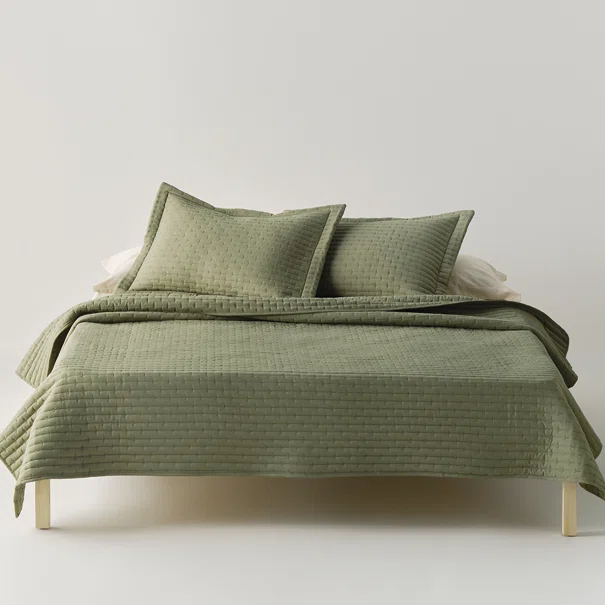 Κουβερλί Υπέρδιπλο (Σετ 220x240) Kentia Loft Mason 02 Olive Green