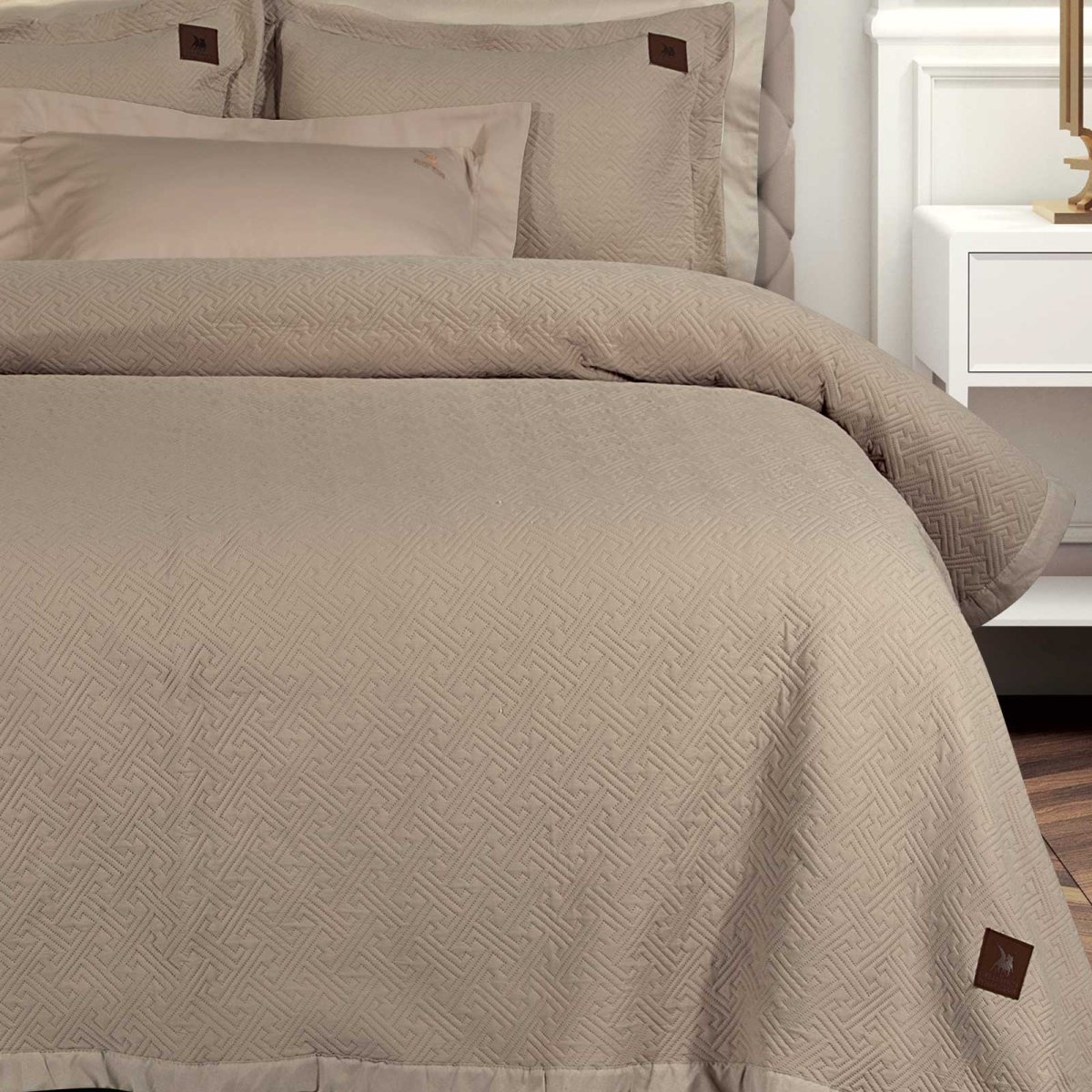 Κουβερλί King Size (240x250) Greenwich Polo Club Essential 4452 Taupe