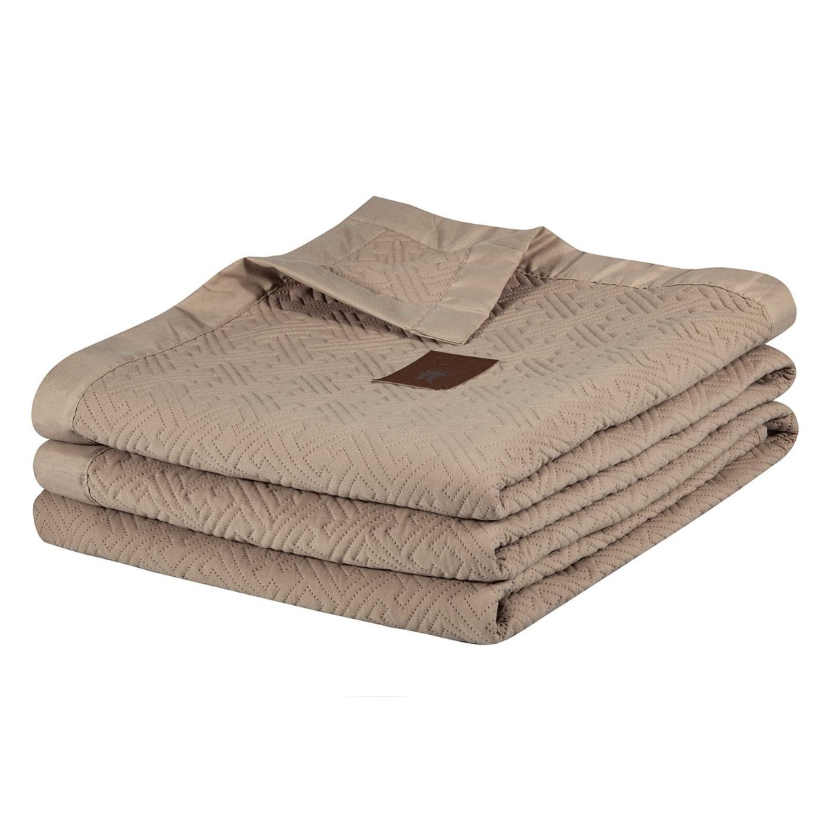 Κουβερλί King Size (240X250) Greenwich Polo Club Essential 4452 Taupe Λευκά Είδη Κρεβατοκάμαρας Spitishop