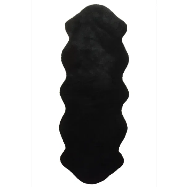 Χαλί Διαδρόμου Γούνινο (80x200) New Plan Puffy FC9 Black