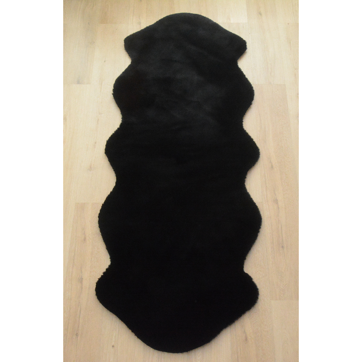 Χαλί Διαδρόμου Γούνινο (80X200) New Plan Puffy Fc9 Black Χαλιά Διάδρομοι Spitishop