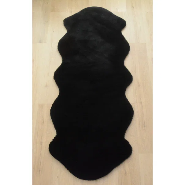 Χαλί Διαδρόμου Γούνινο (80x200) New Plan Puffy FC9 Black
