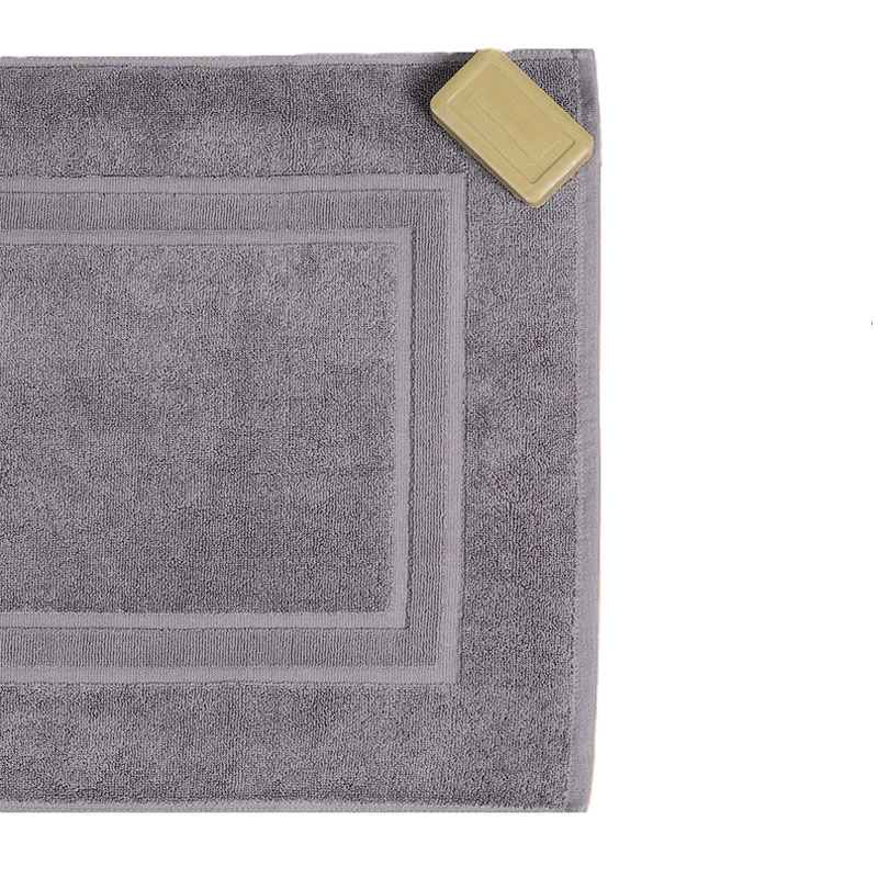 Πετσετέ Πατάκι (50x70) Hotel Διπλή Κορνίζα Silver 700gr/m2