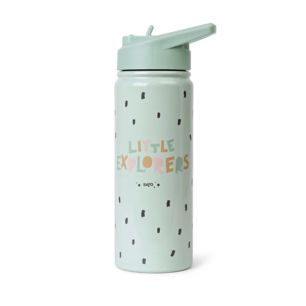 Παγούρι - Θερμός 500ml Με Καλαμάκι Saro Little Explores 74563