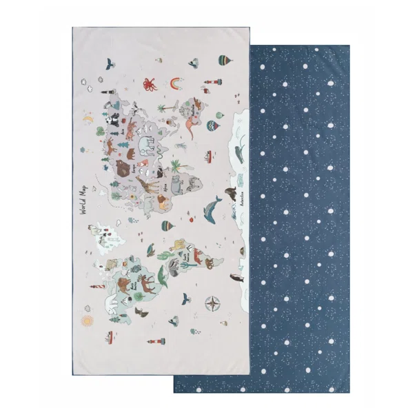 Παιδική Πετσέτα Θαλάσσης Microfiber 2 Όψεων (70x140) Kentia Loft Float 264