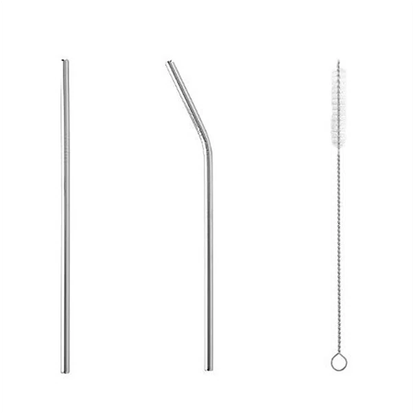 Καλαμάκια Μεταλλικά + Βουρτσάκι (Σετ 7τμχ) F-V Straws 160629