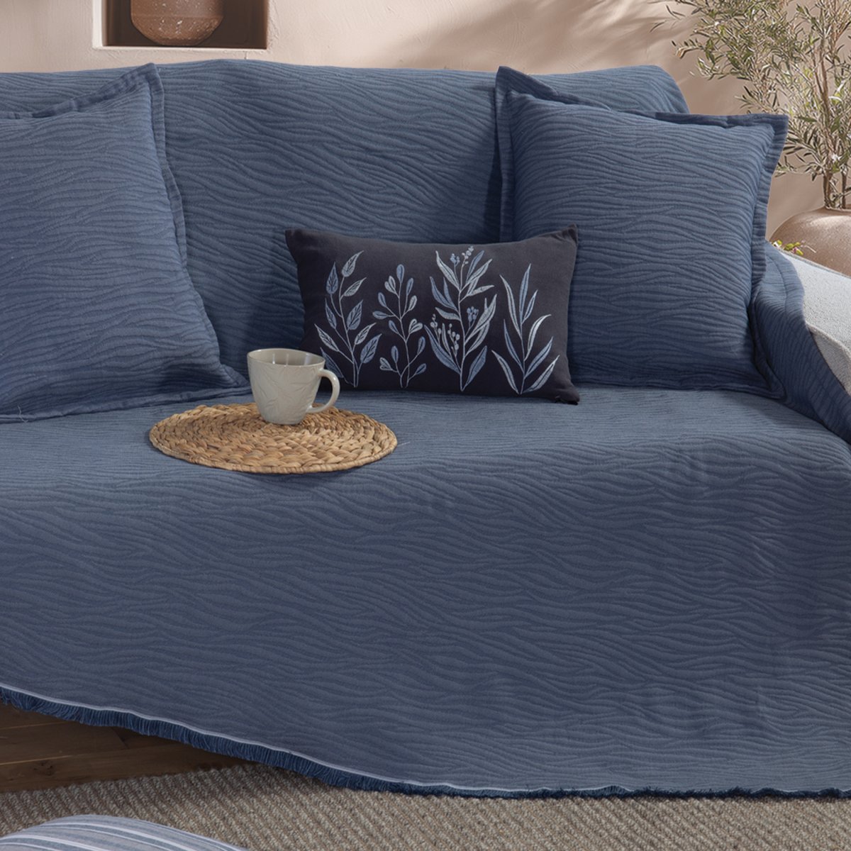 Ριχτάρι Καναπέ Τριθέσιου (170x300) Nef-Nef Homeware Zebra Denim