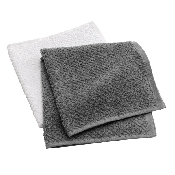 Πετσέτες Κουζίνας (Σετ 2τμχ) L-C Gourmet Anthracite/Blanc 1731421