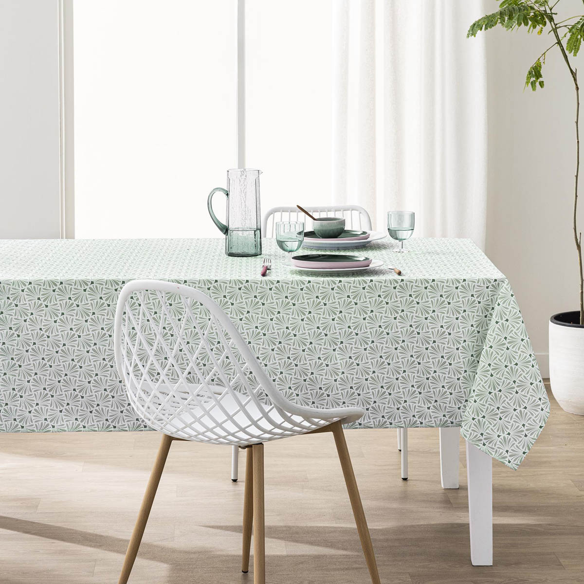 Αλέκιαστο Τραπεζομάντηλο (145x240) L-C Opaline Sauge 1723496
