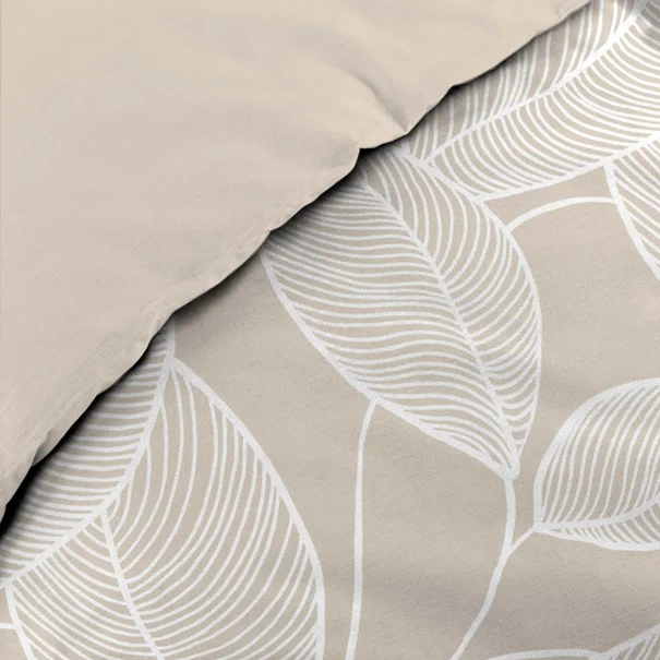 Παπλωματοθήκη King Size (260x240) 2  Όψεων + Διακοσμητικές Μαξιλαροθήκες L-C Amanda Naturel 1645221