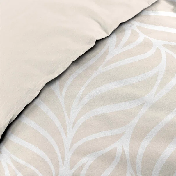 Παπλωματοθήκη King Size (260x240) 2 Όψεων + Διακοσμητικές Μαξιλαροθήκες L-C Morgane Naturel 1645213