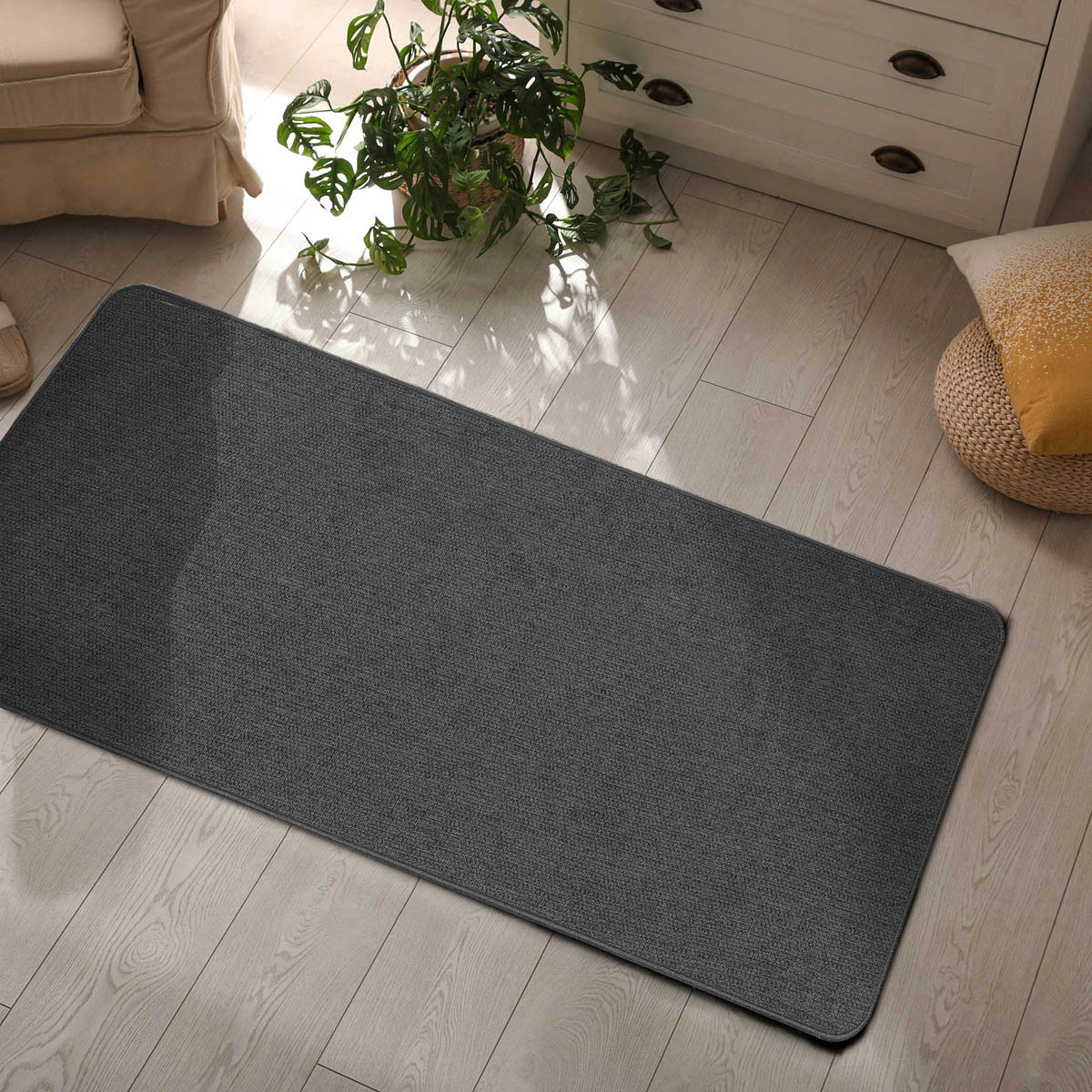 Χαλί Διαδρόμου (45x120) L-C Simeo Charcoal Grey 1741531