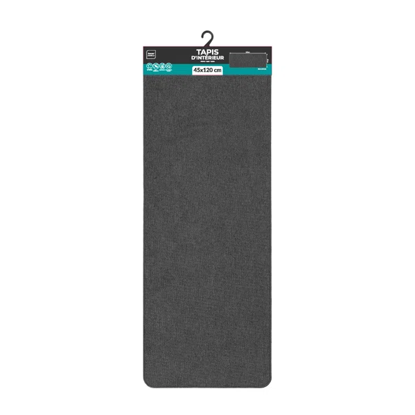 Χαλί Διαδρόμου (45x120) L-C Simeo Charcoal Grey 1741531