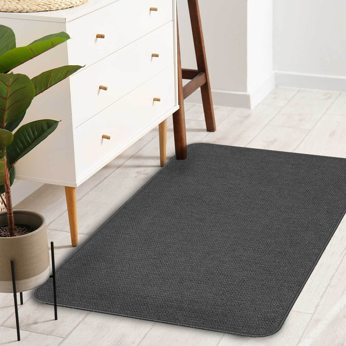 Πατάκι (45x75) L-C Simeo Charcoal Grey 1741529