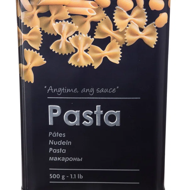 Δοχείο Για Ζυμαρικά 500gr (Φ10.7x18.4) F-V Embossed Black 136306