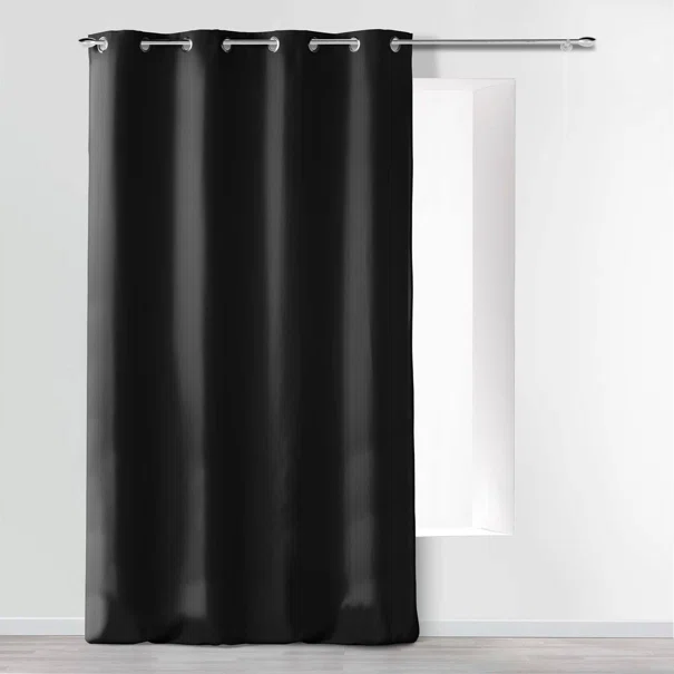 Κουρτίνα (140x280) Με Τρουκς L-C Absolu Black 1607298