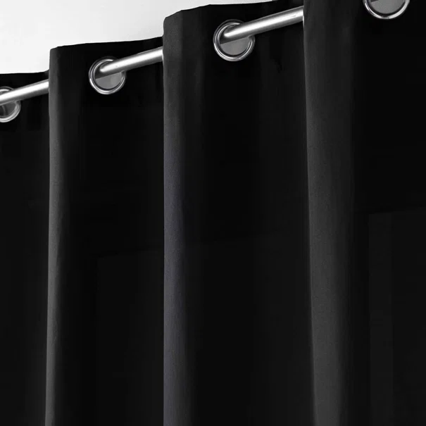Κουρτίνα (140x280) Με Τρουκς L-C Absolu Black 1607298