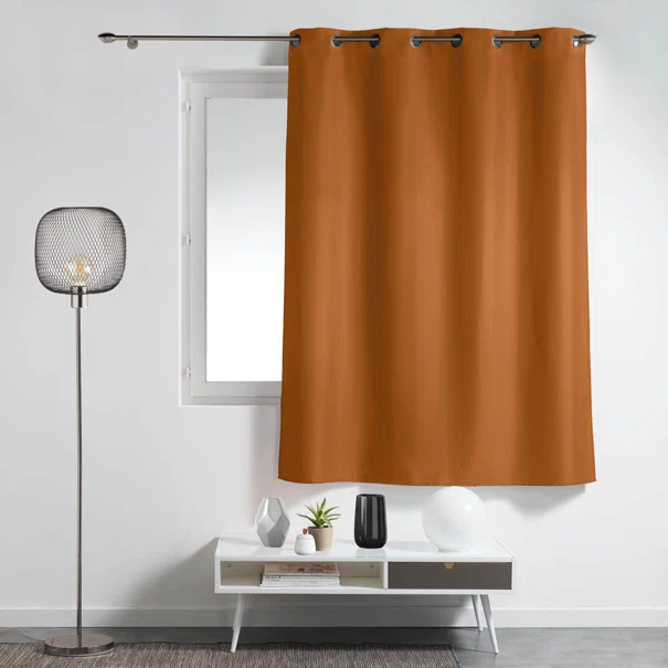 Κουρτίνα Παραθύρου (140x180) Με Τρουκς L-C Essentiel Camel Brown 1612661