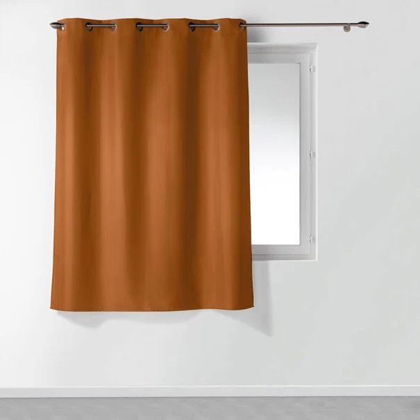 Κουρτίνα Παραθύρου (140x180) Με Τρουκς L-C Essentiel Camel Brown 1612661