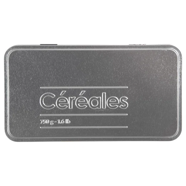 Δοχείο Δημητριακών 750gr (18x10x24.5) F-V Embossed Black 136316