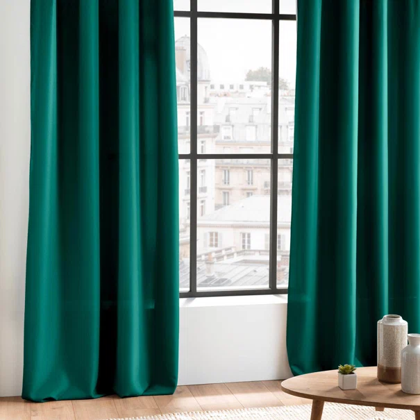 Κουρτίνα (140x260) Με Τρουκς L-C Essentiel Emerald Green 1611744
