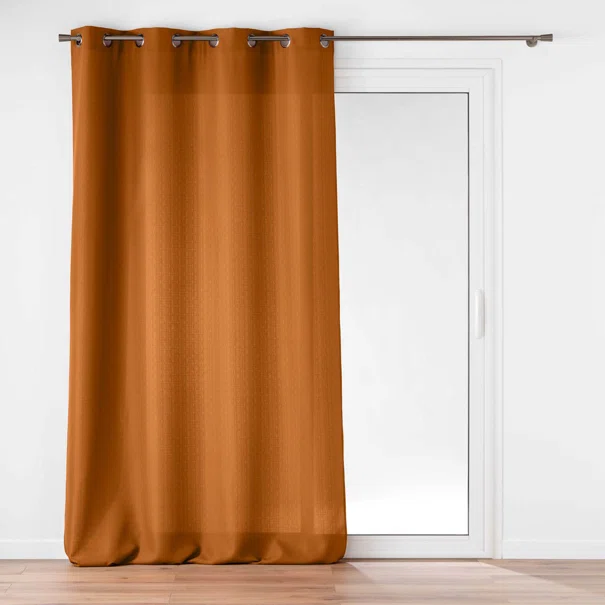 Κουρτίνα (140x280) Με Τρουκς L-C Soline Camel Brown 1612708