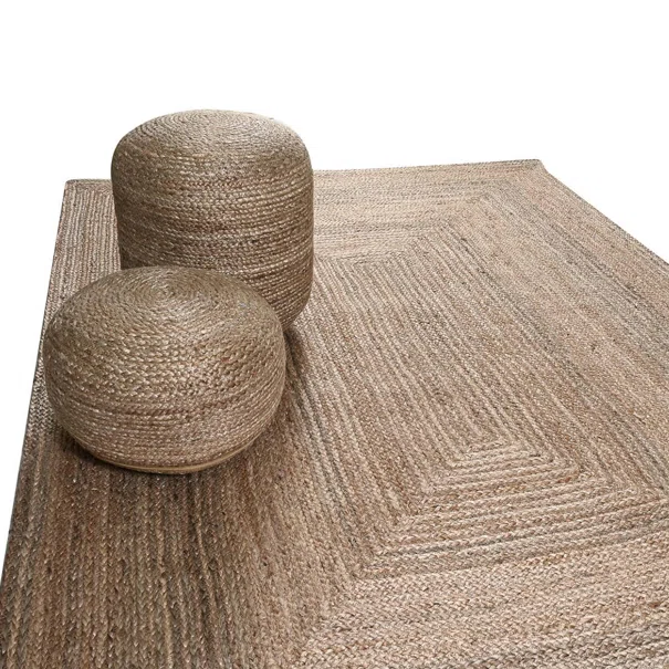 Χαλί Καλοκαιρινό (120x170) Pol Rugs & Mats Jute Grey Natural
