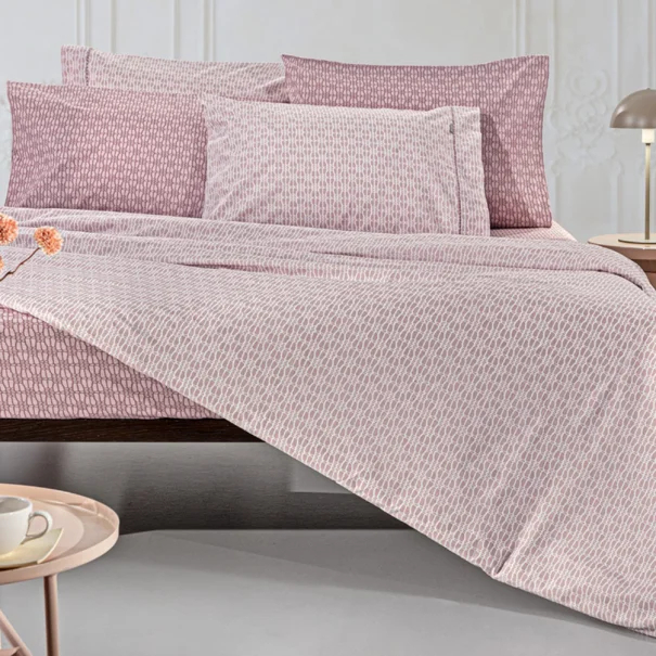 Σεντόνια Υπέρδιπλα (Σετ) Guy Laroche Sandy Old Pink